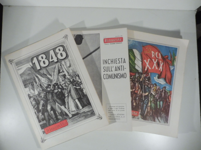 3 Quaderni di Rinascita: Il 1848 raccolta di saggi e di testimonianze; Trenta anni del PCI; Inchiesta sull'anti-comunismo
